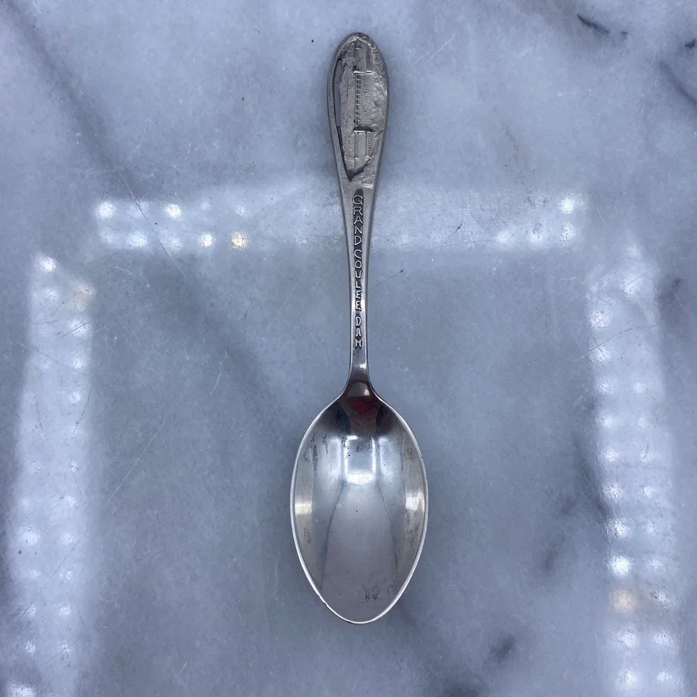 Grand Coulee Dam Souvenir Spoon Joseph Mayer Sterling Silver Washington State 4